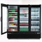 Maxx Cold Triple Glass Door Merchandiser Refrigerator, Large, 81 in.W, 73 cu. ft., in Black MXGDM-73RBHC - alternate 5